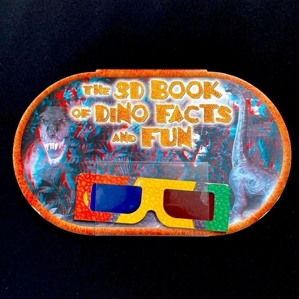 Dinosaur fact book 3D glasses T. Rex learning kids interactive book
